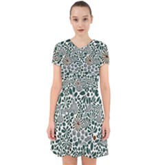 Retro Scandinavian Nordic Flowers Pattern 5 Adorable In Chiffon Dress by violetheavensky