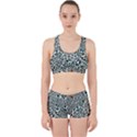 Retro Scandinavian Nordic Flowers Pattern 5 Work It Out Gym Set View1