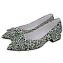Retro Scandinavian Nordic Flowers Pattern 5 Women s Bow Heels View2