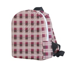 Retro 60s 50s Plaid Pattern 2 Kids  Age 2-4 Lightweight Preschool Backpack by violetheavensky
