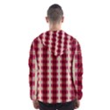 Retro 60s 50s Plaid Pattern 4 Men s Hooded Windbreaker View2