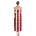 Retro 60s 50s Plaid Pattern 4 Button Up Chiffon Maxi Dress View2