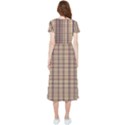 Retro 60s 50s Plaid Pattern 3 High Low Boho Dress View2