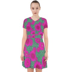 Mid Century Retro Floral 1970s 1960s Pattern 97 Adorable In Chiffon Dress by violetheavensky