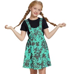 Mid Century Retro Floral 1970s 1960s Pattern 102 Kids  Apron Dress by violetheavensky