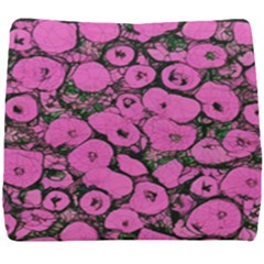 Mid Century Retro Floral 1970s 1960s Pattern 100 Seat Cushion by violetheavensky