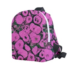 Mid Century Retro Floral 1970s 1960s Pattern 100 Kids  Age 2-4 Lightweight Preschool Backpack by violetheavensky