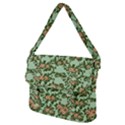 Retro 1880s Flowers Pattern 5 Buckle Messenger Bag View2