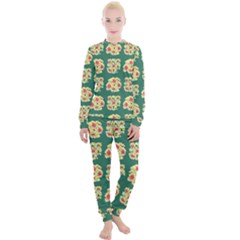 Retro 1880s Flowers Pattern 6 Women s Lounge Set by violetheavensky