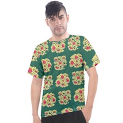 Retro 1880s Flowers Pattern 6 Men s Sport Top by violetheavensky