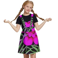 Mid Century Retro Floral 1970s 1960s Pattern 99 Kids  Apron Dress by violetheavensky