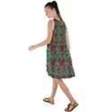 Retro 1880s Flowers Pattern 3 Frill Swing Dress View2