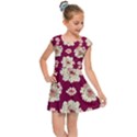 Retro 1880s Flowers Pattern Kids  Cap Sleeve Dress View1