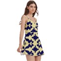 Royal Fractal Pattern 3 Body Wrap Sleeveless V-Neck Mini Dress View3