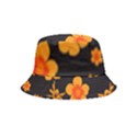 Retro 40s 50s Flowers Pattern Halloween Inside Out Bucket Hat (Kids) View5