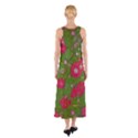 Mid Century Retro Floral 1970s 1960s Pattern 88 Sleeveless Maxi Dress View2