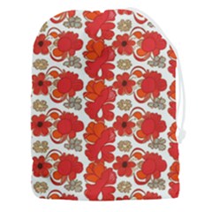 Mid Century Retro Floral 1970s 1960s Pattern 91 Drawstring Pouch (3xl) by violetheavensky