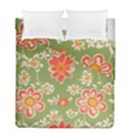 Retro 40s 50s Mexico Flowers Pattern 3 Duvet Cover Double Side (Full/ Double Size) View2