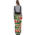 Retro 40s 50s Mexico Flowers Pattern 2 Women s Side Zip Front Pouch Ski And Snowboard Bib Pants	 View4