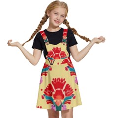 Retro 40s 50s Mexico Flowers Pattern 4 Kids  Apron Dress by violetheavensky