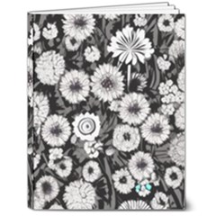 Mid Century Retro Floral 1970s 1960s Pattern 87 Mid Century Retro Floral 1970s 1960s Pattern 86 7  X 9  Softcover Notebook by violetheavensky