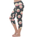 Retro 40s 50s Cupcake Pattern 4 Lightweight Velour Capri Yoga Leggings View2