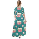 Retro 40s 50s Cupcake Pattern 2 Waist Tie Boho Maxi Dress View2