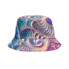 Abstract Fractal Art Swirl Pattern Inside Out Bucket Hat by Salmanaz77