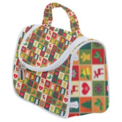 Template Christmas Pattern Satchel Handbag by Proyonanggan