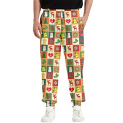 Template Christmas Pattern Men s Elastic Waist Pants by Proyonanggan