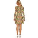 Template Christmas Pattern Long Sleeve Wide Neck Velvet Dress View4