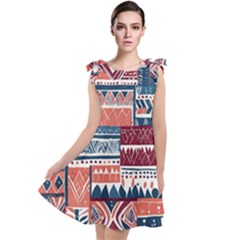 Tribal Collection 7 Tie Up Tunic Dress by retrotoomoderndesigns