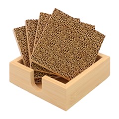 Giraffe Pattern (2) Bamboo Coaster Set by DinkovaArt