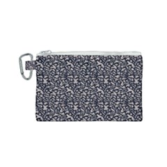 Brown Giraffe Pattern Canvas Cosmetic Bag (small) by DinkovaArt