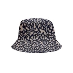 Brown Giraffe Pattern Bucket Hat (kids) by DinkovaArt