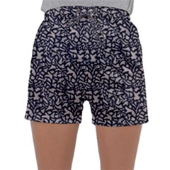 Brown Giraffe Pattern Sleepwear Shorts by DinkovaArt