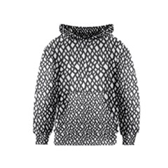 Black White Snake Pattern Kids  Pullover Hoodie by DinkovaArt