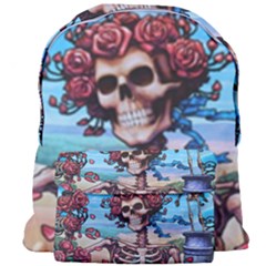 Grateful Dead Hippie Peace Roses Rock Music Legend Giant Full Print Backpack by Tsamara