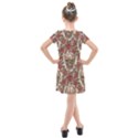 Skull And Roses Flowee Flora Floral Patterns Pattern Kids  Cross Web Dress View2