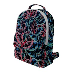 Leaves Nature Pattern Patterns Colorful Flap Pocket Backpack (large) by Tsamara
