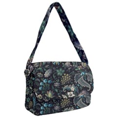 Pattern Flower Plants Leaves Nature Courier Bag by Tsamara