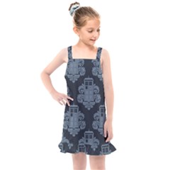 Dr Who Tardis Pattern Kids  Overall Dress by Tsamara