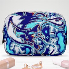 Trippy Dippy Bears Blue Dancing Greatful Dead Skull Steal Your Face Make Up Pouch (small) by Salmanaz77