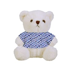 Blue Snake Full Print Cuddly Teddy Bear by DinkovaArt