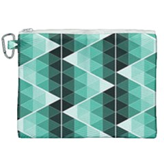 Triangles Pyramid Geometric Pattern Canvas Cosmetic Bag (xxl) by Sabxi