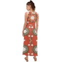 Background Abstract V-Neck Chiffon Maxi Dress View2