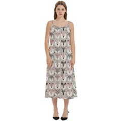Cute Animals Casual Spaghetti Strap Midi Dress by DinkovaArt