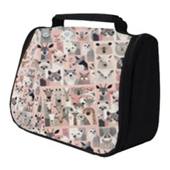 Happy Animals Full Print Travel Pouch (small) by DinkovaArt