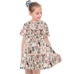 Happy Animals Kids  Sailor Dress by DinkovaArt