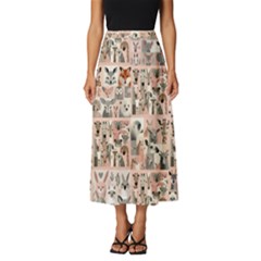 Mix Animals Classic Midi Chiffon Skirt by DinkovaArt